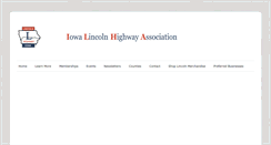 Desktop Screenshot of iowalincolnhighway.org